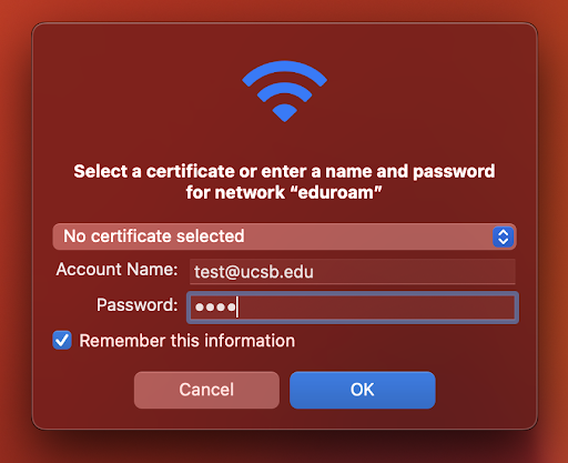 Enter your @ucsb netID and password.